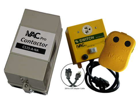 iVAC Pro Switch HP package - contains C115-A-NA, R115240NA  and S11520-A-NA